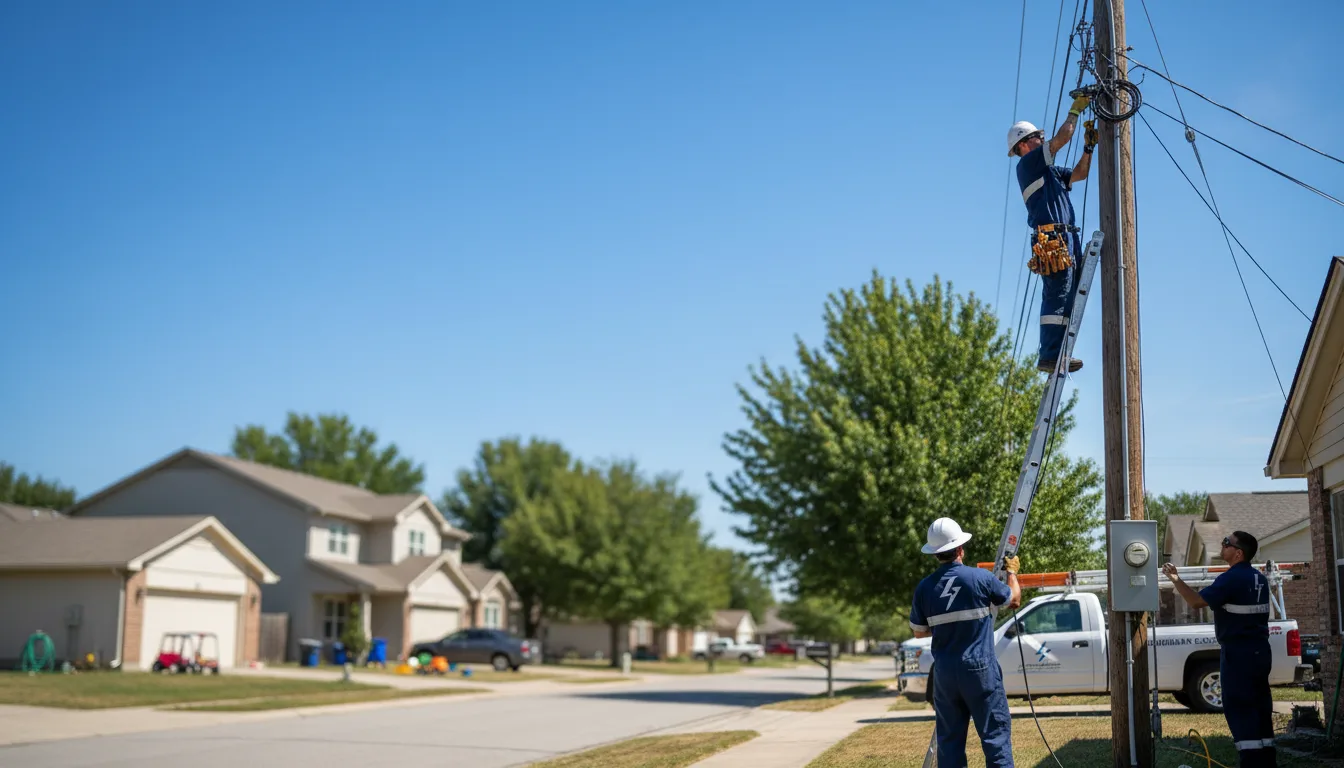 Residential electrician providing installation services in Malone, WI